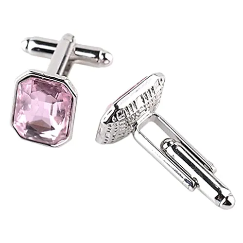 USHOBE Diamond Studs Female Cufflink Mens Crystal Cufflinks Fashion Business Cufflink Rhinestone Shirt Cufflinks Sleeves Cufflink for Men Female Gifts Men S Cuff Links Men's Tuxedos