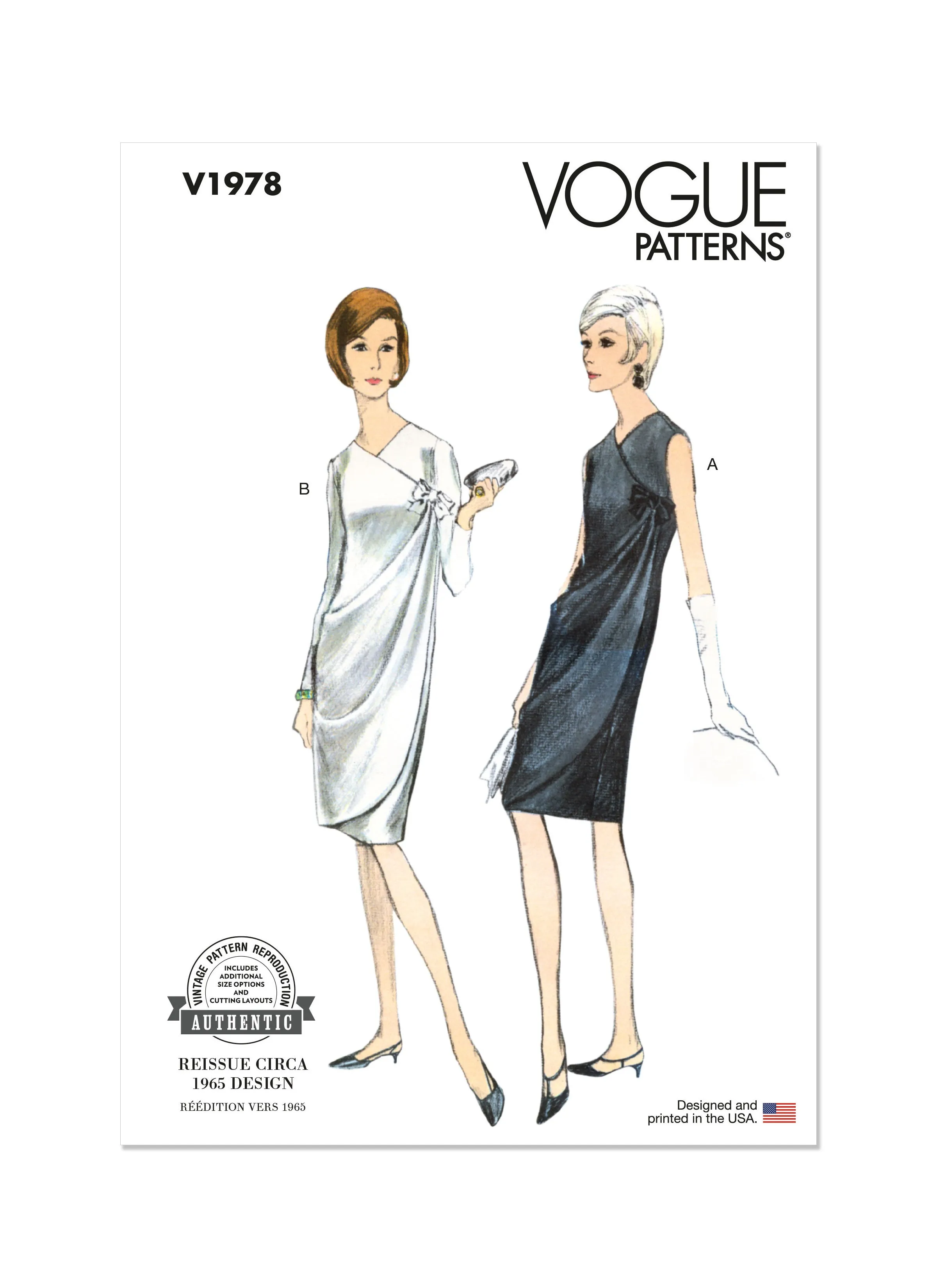 Vogue Sewing Pattern 1978 Misses' Dresses