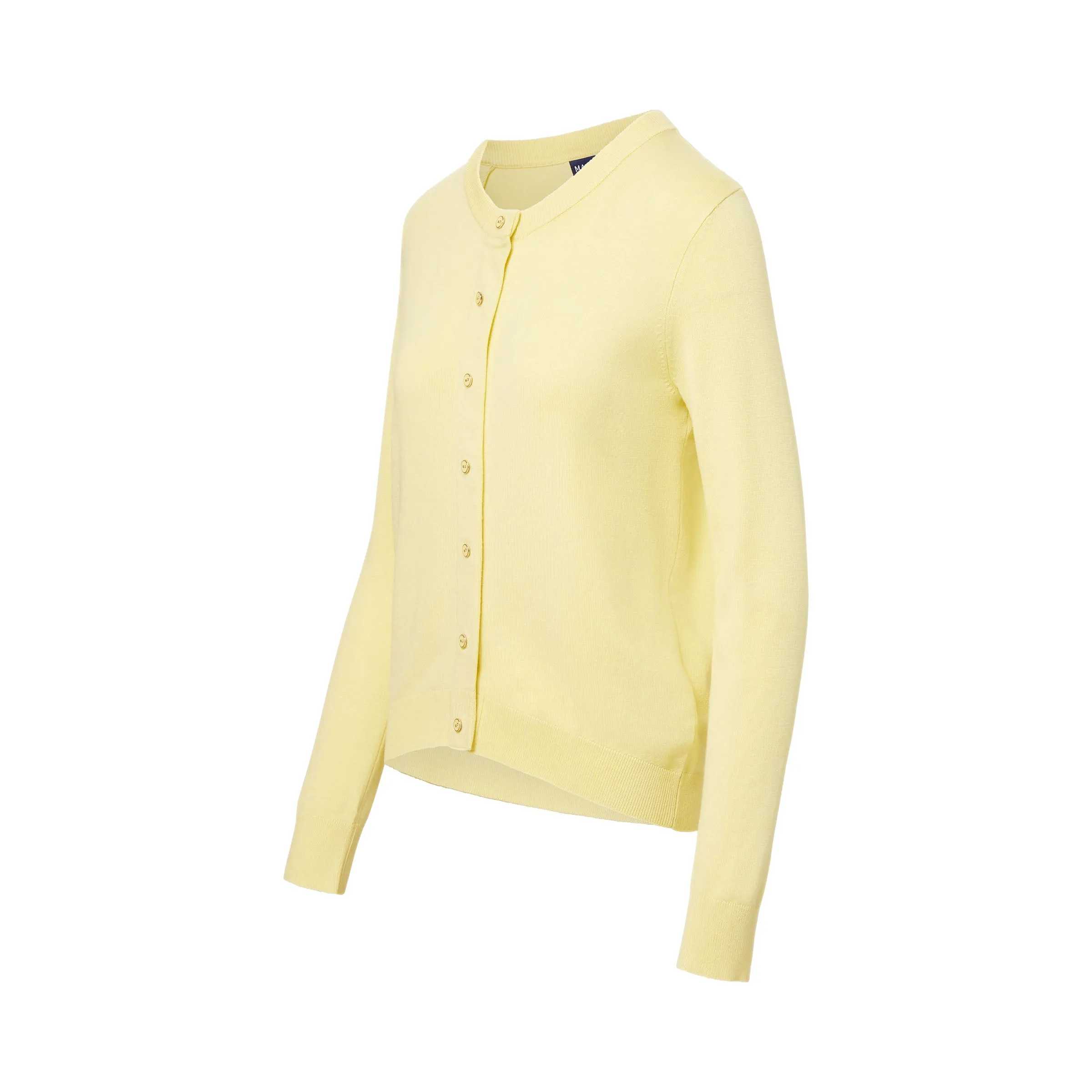 Women's Adaptive Magnetic Front Knit Cardigan Sweater In Yellow