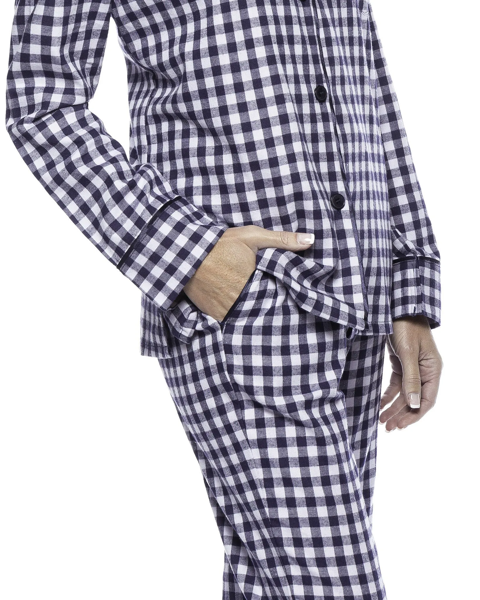 Womens Premium Cotton Flannel Pajama Sleepwear Set