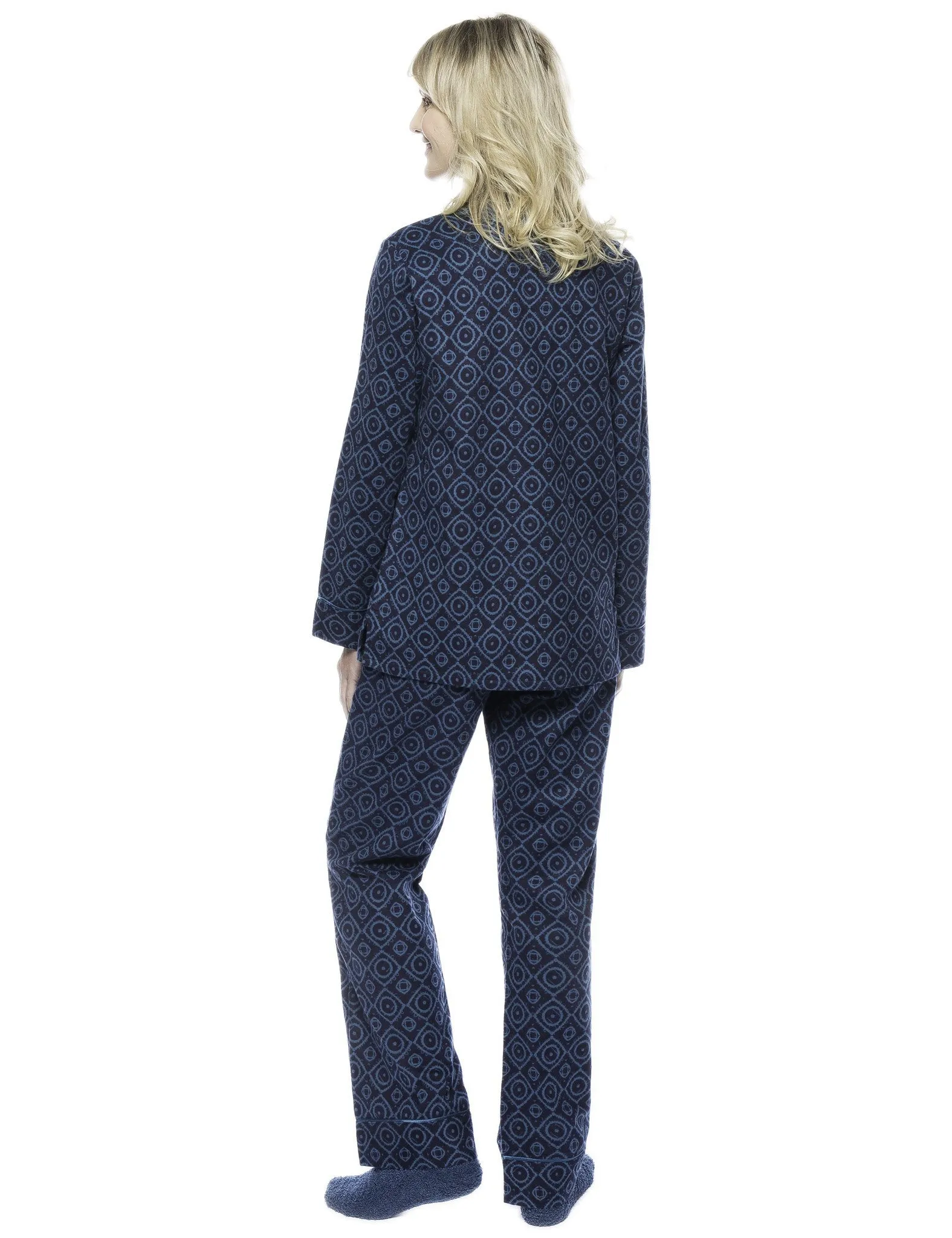 Womens Premium Cotton Flannel Pajama Sleepwear Set