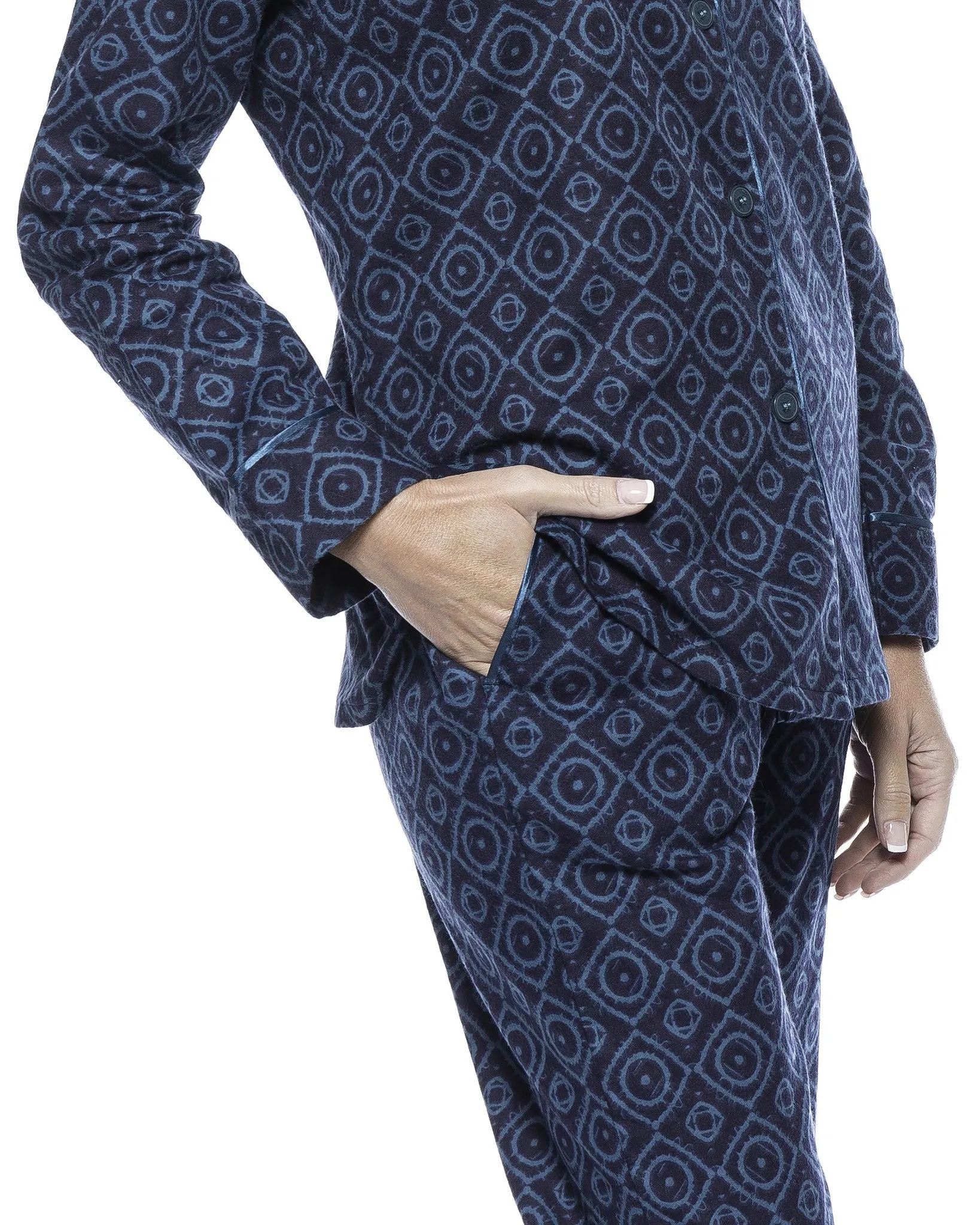 Womens Premium Cotton Flannel Pajama Sleepwear Set